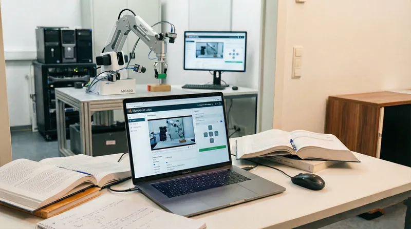 Hands-On Labs platform - remote robotics education